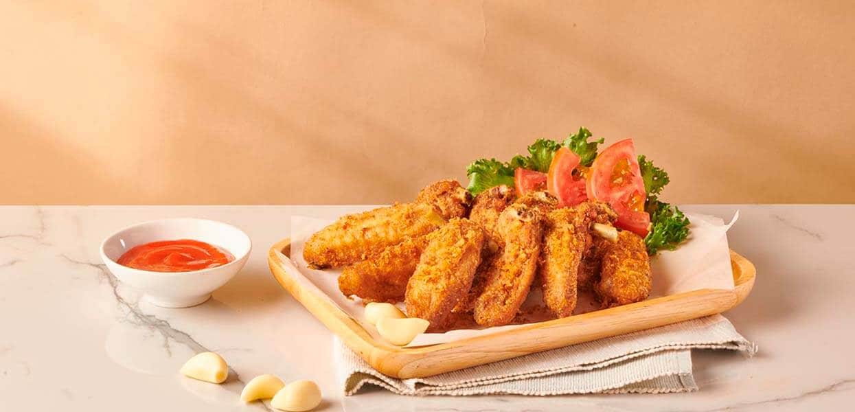 Cánh Gà Chiên Tỏi Cánh Gà Chiên Tỏi